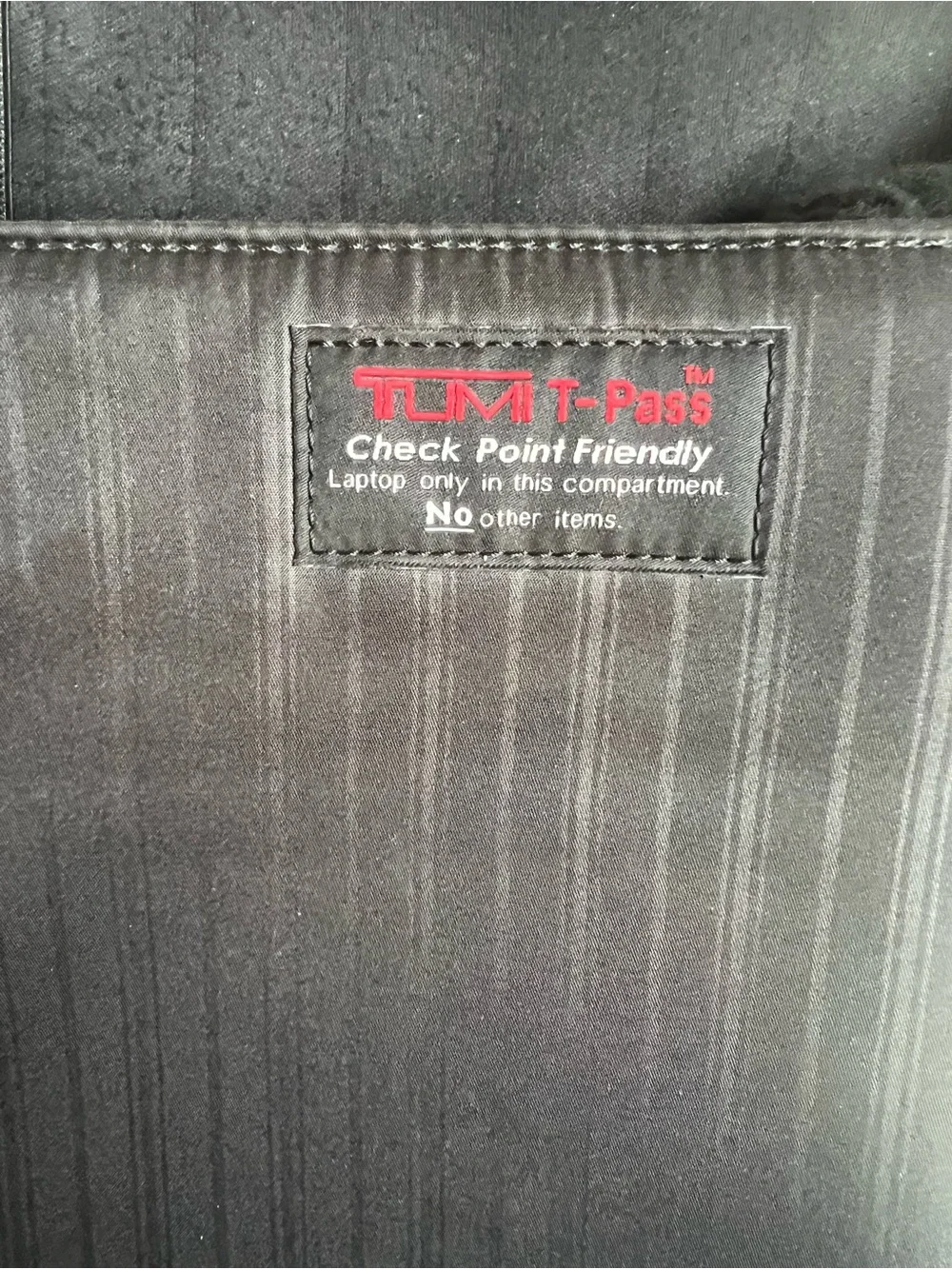 Tumi Alpha laptop briefcase black nylon business bag